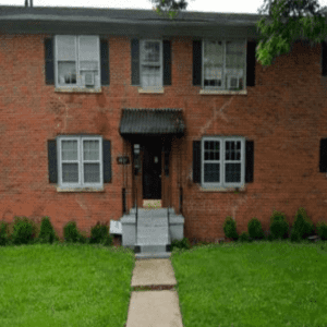 Brick residential house